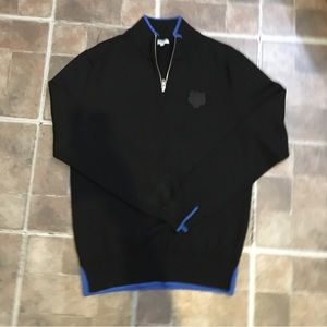 Kenzo mock neck zip-up sweater (pull over)